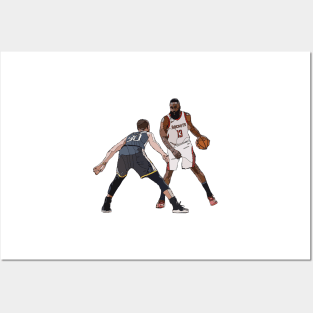 Harden vs Curry Posters and Art